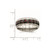 Chisel Stainless Steel Polished with Black and Red Carbon Fiber Inlay 8mm Band - SR-4A8549F3-3309