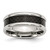 Chisel Stainless Steel Polished with Black Carbon Fiber Inlay 8mm Band - SR-17C522E7-2955
