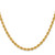 14K 20 inch 4mm Regular Rope with Lobster Clasp Chain