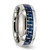 Chisel Stainless Steel Polished with Blue Carbon Fiber Inlay 8mm Band - SR-3FF083D8-9968