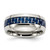 Chisel Stainless Steel Polished with Blue Carbon Fiber Inlay 8mm Band - SR-7B412491-2498