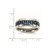 Chisel Stainless Steel Polished with Blue Carbon Fiber Inlay 8mm Band - SR-7B412491-2498
