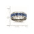 Chisel Stainless Steel Polished with Blue Carbon Fiber Inlay 8mm Beveled Edge Band - SR-2A32AFA5-1845