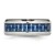 Chisel Stainless Steel Polished with Blue Carbon Fiber Inlay 8mm Beveled Edge Band - SR-D80028AF-2253