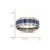 Chisel Stainless Steel Polished with Blue Carbon Fiber Inlay 8mm Beveled Edge Band - SR-D80028AF-2253