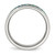 Chisel Stainless Steel Polished with Blue Imitation Opal Inlay 8mm Band - SR-1248E6C7-8012