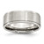 Chisel Stainless Steel Polished with Brushed Center 8mm Ridged Edge Band - SR-0196199E-7995