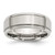 Chisel Stainless Steel Polished with Brushed Center 8mm Ridged Edge Band - SR-0735AC71-3332