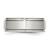Chisel Stainless Steel Polished with Brushed Center 8mm Ridged Edge Band - SR-0735AC71-3332
