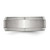 Chisel Stainless Steel Polished with Brushed Center 8mm Ridged Edge Band - SR-ADFBA349-5220