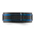 Chisel Stainless Steel Polished with Brushed Center Black and Blue IP-plated 8mm Band - SR-086DB78B-2523