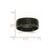 Chisel Stainless Steel Polished with Brushed Center Black IP-plated 8mm Band - SR-B293C65B-8695