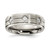 Chisel Stainless Steel Polished with Brushed Center with CZ 7.00mm Band - SR-7209B2D3-1357