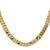 14K 20 inch 7.25mm Flat Beveled Curb with Lobster Clasp Chain