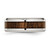 Chisel Stainless Steel Polished with Koa Wood Inlay Enameled 8mm Band - SR-04A41E20-2958