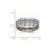 Chisel Stainless Steel Polished with Light Blue Carbon Fiber Inlay 8mm Band - SR-26DEDBE8-4652