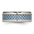 Chisel Stainless Steel Polished with Light Blue Carbon Fiber Inlay 8mm Band - SR-53EA09A7-8782