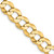 14K 20 inch 9.4mm Lightweight Flat Cuban with Lobster Clasp Chain