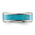 Chisel Stainless Steel Polished with Turquoise Inlay 8mm Band - SR-D58A04B0-1688