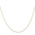14K 20 inch Carded .5mm Cable Rope with Spring Ring Clasp Chain