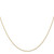 14K 20 inch Carded .6mm Cable Rope with Spring Ring Clasp Chain