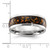 Chisel Stainless Steel Polished with Yellow Tiger's Eye Inlay 8mm Band - SR-11789F19-7845