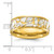 Chisel Stainless Steel Polished Yellow IP-plated with Ceramic Fragments Inlay 8mm Band - SR-9F3137E1-3546
