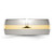 Chisel Stainless Steel with 14k Gold Inlay Polished 8mm Band - SR-67B0AC19-4736