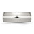 Chisel Stainless Steel with Sterling Silver Inlay Polished 8mm Band - SR-4D80C9B7-9461