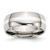 Chisel Stainless Steel with Sterling Silver Inlay Polished 8mm Band - SR-E21D705A-3774