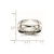 Chisel Stainless Steel with Sterling Silver Inlay Polished 8mm Band - SR-E21D705A-3774