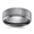 Chisel Tantalum Brushed and Polished 8mm Beveled Edge Band - TT-C145A08D-7196