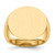 14k 21.0x21.5mm Open Back Mens Signet Ring