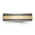 Chisel Titanium Antiqued and Brushed with 14k Gold Inlay 6mm Grooved Band - TB-199B10F6-9077