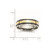 Chisel Titanium Antiqued and Brushed with 14k Gold Inlay 6mm Grooved Band - TB-199B10F6-9077