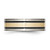 Chisel Titanium Antiqued and Brushed with 14k Gold Inlay 7mm Flat Band - TB-E1170EA7-5375