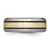 Chisel Titanium Antiqued and Brushed with 14k Gold Inlay 8mm Grooved Band - TB-F00E6D1C-6444