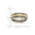 Chisel Titanium Antiqued and Brushed with 14k Gold Inlay 8mm Grooved Band - TB-F00E6D1C-6444