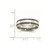 Chisel Titanium Antiqued with Brushed Center Sterling Silver Inlay 6mm Grooved Band - TB-F8927570-1879