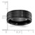 Chisel Titanium Black IP-plated Brushed and Polished 8mm Band - TB-53028E73-5827