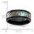 Chisel Titanium Black IP-plated Mother of Pearl Inlay 8mm Band - TB-8F7D2406-9987