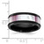 Chisel Titanium Black IP-plated Pink Mother of Pearl Inlay 8mm Band - TB-2A2031A5-7106