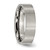 Chisel Titanium Brushed 6mm Flat Band - TB-A1F739B5-8168