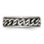 Chisel Titanium Brushed 7mm Chain Inlay Band - TB-4A3793DB-6694