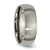 Chisel Titanium Brushed 7mm Half Round Band - TB-C20E390B-7476