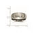 Chisel Titanium Brushed 7mm Half Round Band - TB-C20E390B-7476