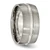Chisel Titanium Brushed and Polished 10mm Grooved Band - TB-03B49857-8488