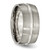 Chisel Titanium Brushed and Polished 10mm Grooved Band - TB-18C68606-4915