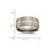Chisel Titanium Brushed and Polished 10mm Grooved Band - TB-18C68606-4915