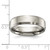 Chisel Titanium Brushed and Polished 6mm Beveled Edge Band - TB-6B12A973-1524